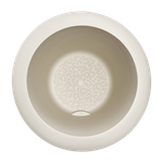 amber roll low 60cm linen white